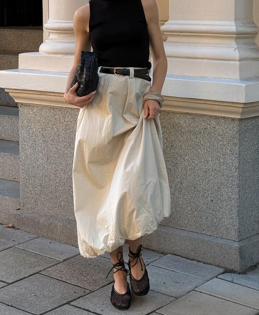 Ins French Simplicity Fashion Street Shooting Skirt