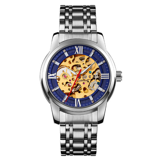 Fashion Temperament Automatic Mechanical Men's Leather Business Watch