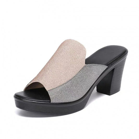 Non-slip Slope Heel Women's Platform Sandals And Slippers