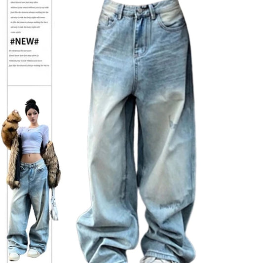 Hot Girl Low Waist Vaskede Jeans Dame Nye Slankende