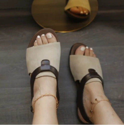 Summer Flat Round Toe Casual Buckle Female Sandals