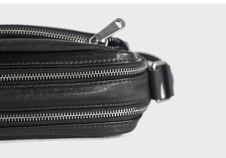Men's Casual Leather Shoulder Bag