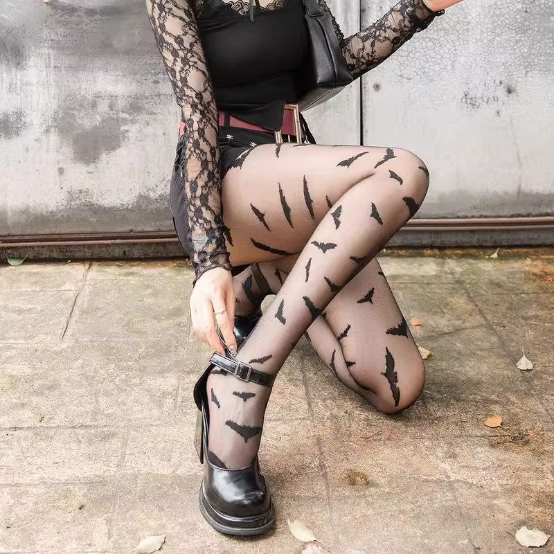 Thin Type Hot Girl Online Red Black Punk