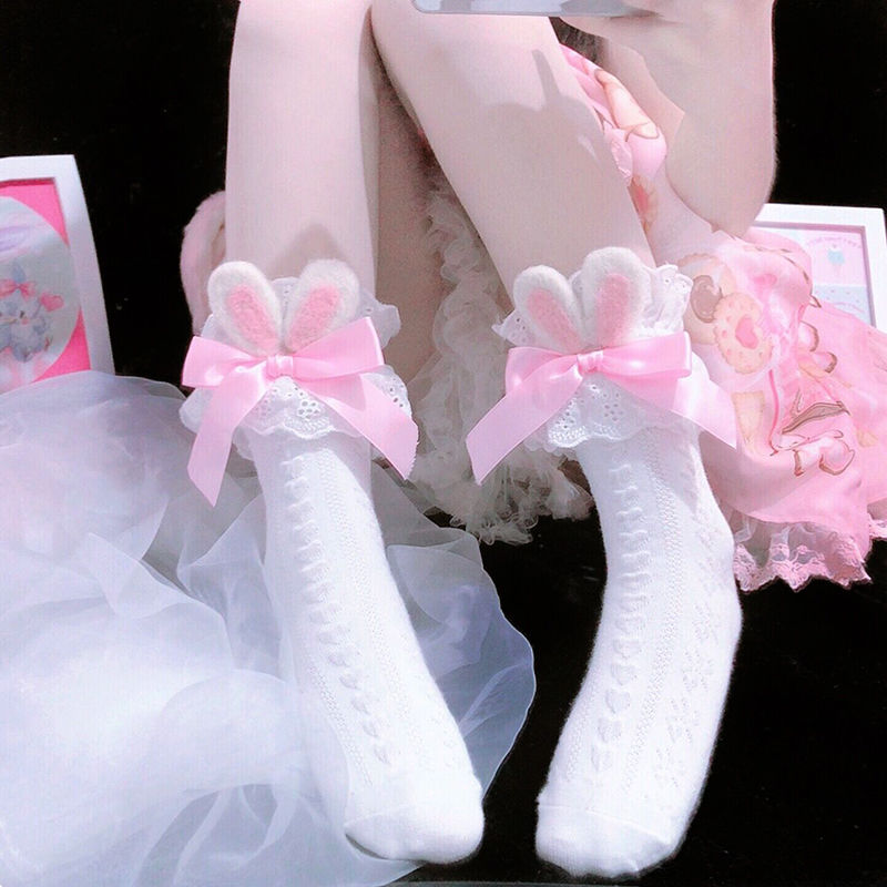 Women's Cute Three-dimensional Bunny Ear Socks