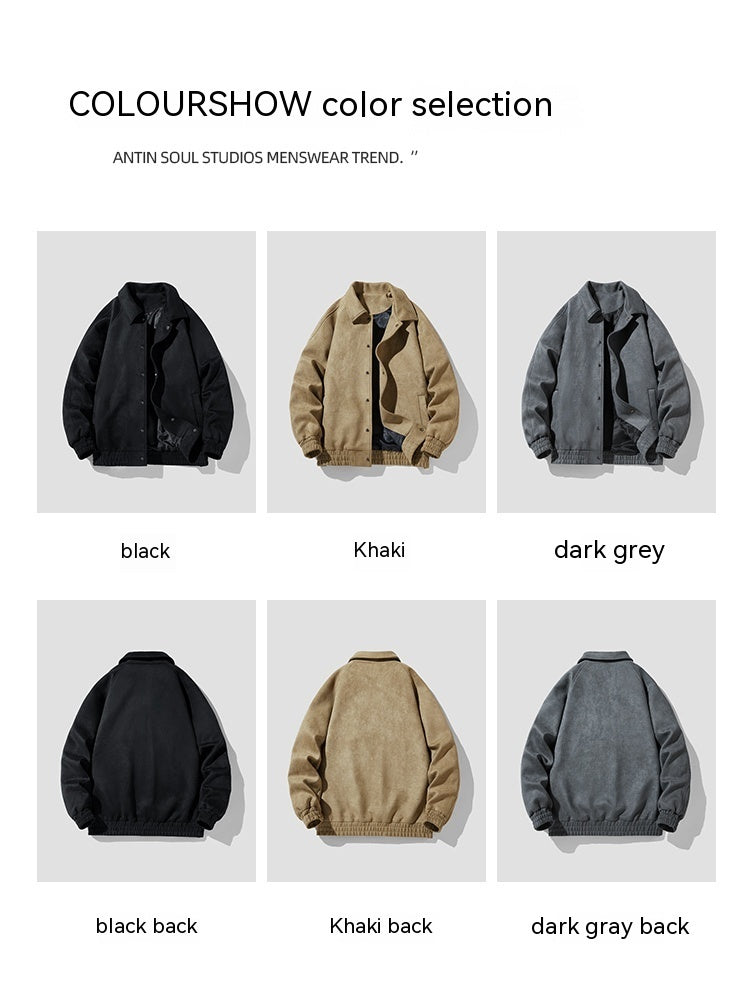 Suede Jacket For Men's American Style