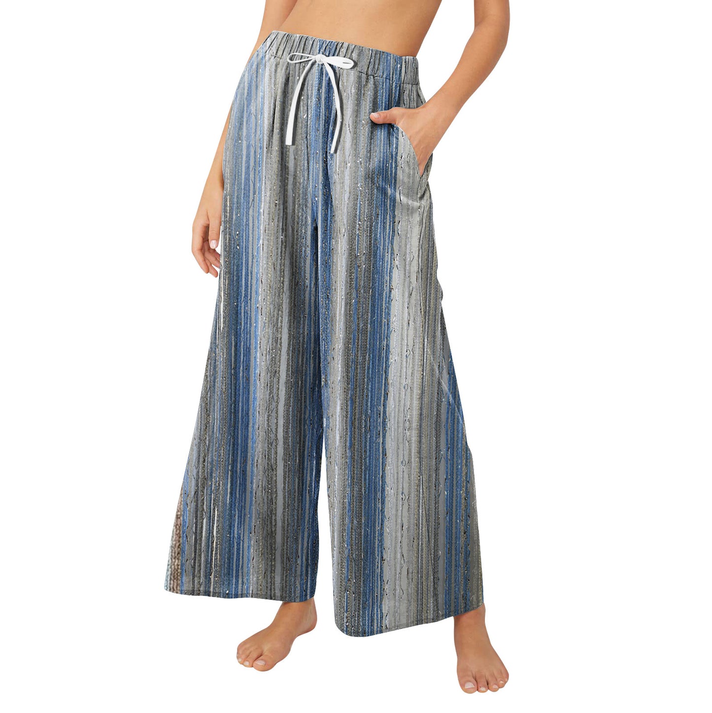 Fashion Loose Striped Printed Casual Pants