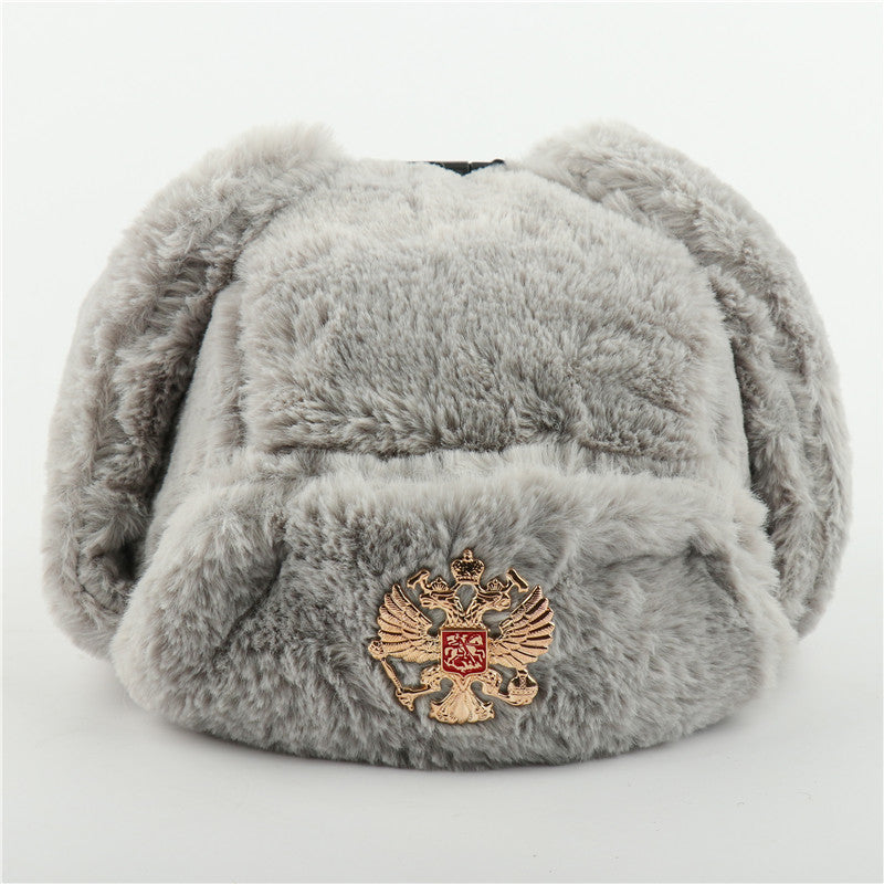 Men's And Women's Rabbit Fur Outdoor Hat Ear Protection