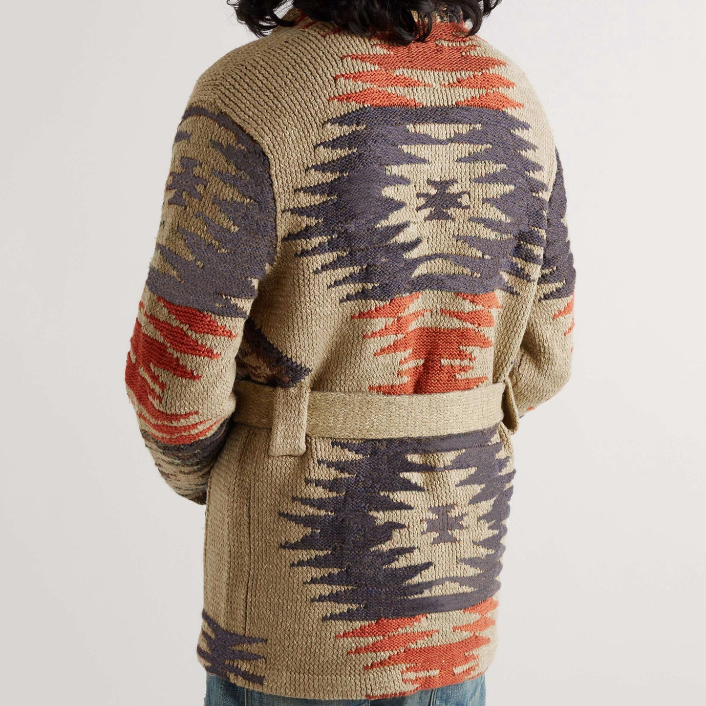 Men's Retro Heavy Industry Brocade Sweater