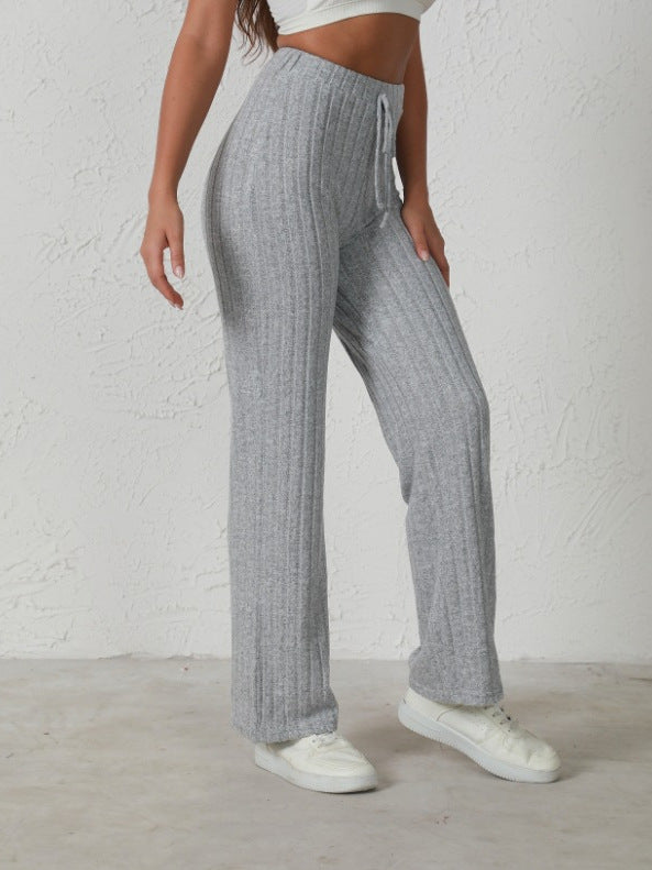 Women's Fashion Casual Loose Straight Trousers