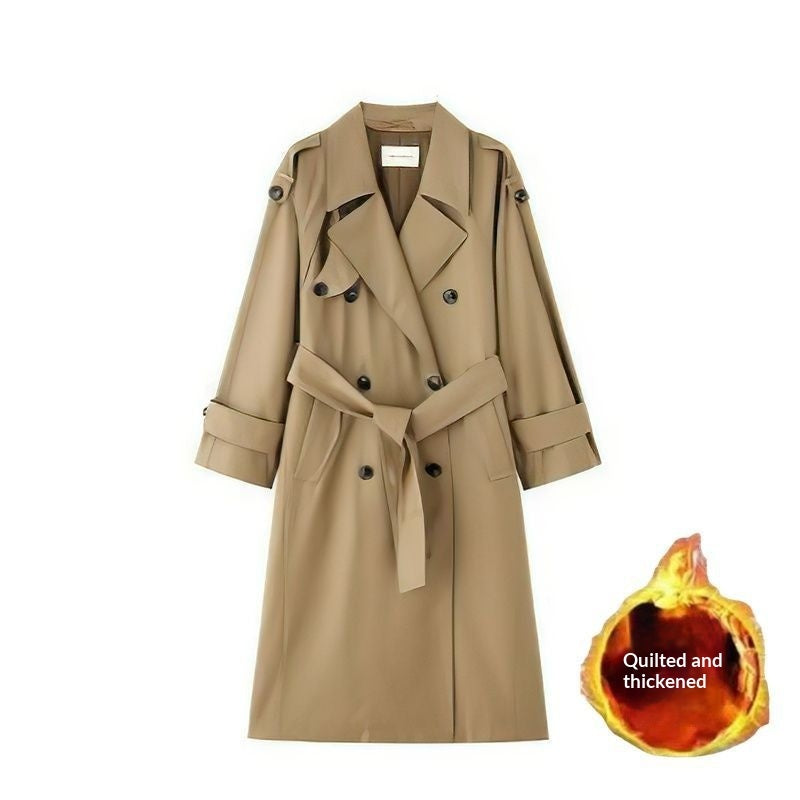 Petite Stylish Casual Outerwear Trench Coat