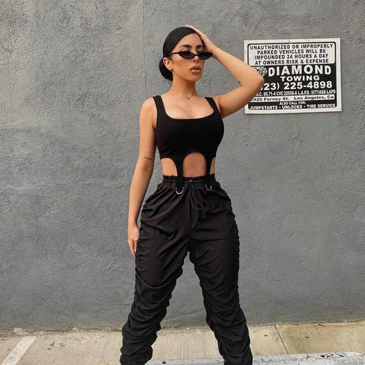 New Navel Knitted Short Street Shooting Casual Vest