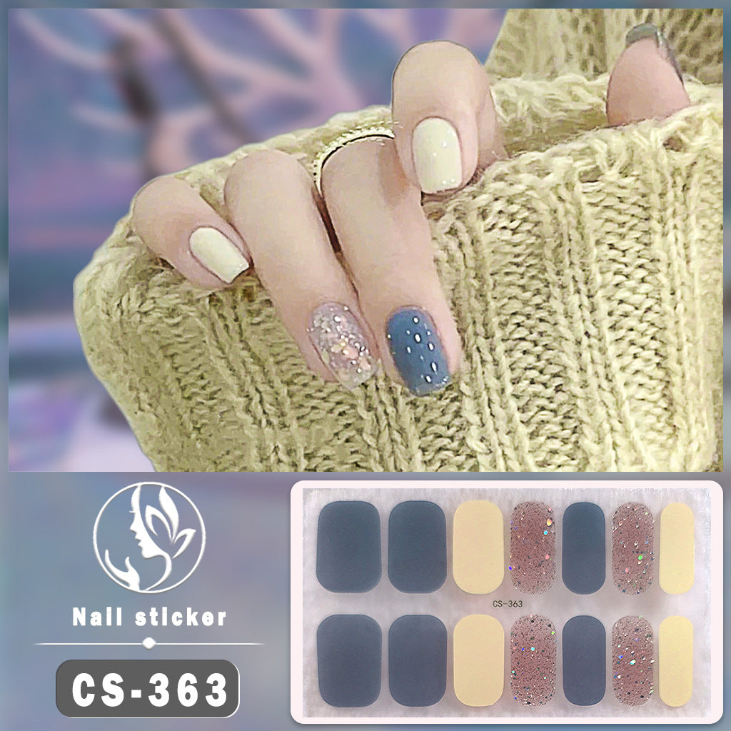 Waterproof Solid Color Nail Art Nail Shaped Piece