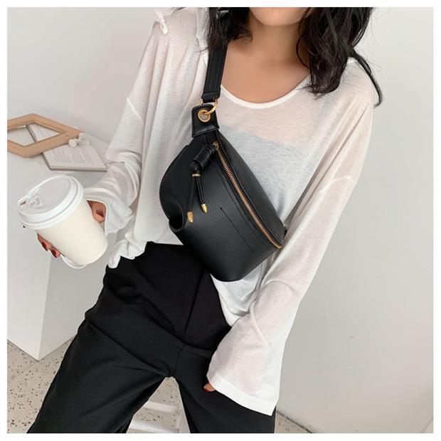 Brysttaske Tekstur Online Influencer Mode Crossbody All-match Dametaske