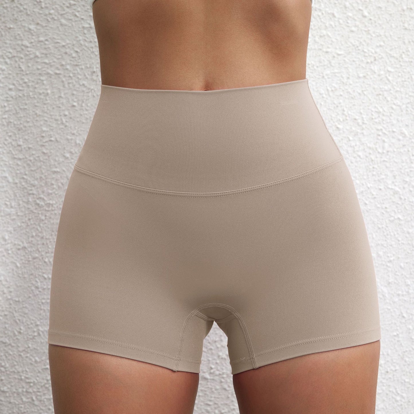 Lady's High Waist Peach Butt Lifting Sports Shorts