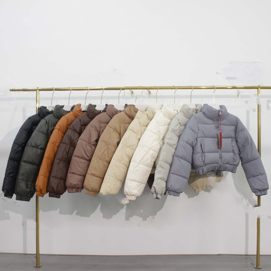 Autumn And Winter Stand-up Collar Downcotton-padded Jacket