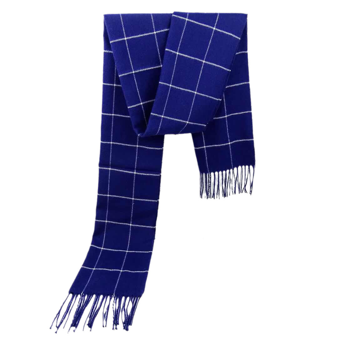 Men's Versatile Reversible Checkered Shawl Scarf