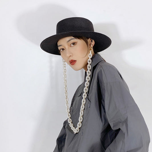 Kvinders Solhat til Sommerstrand med Skygge og Solbeskyttelse