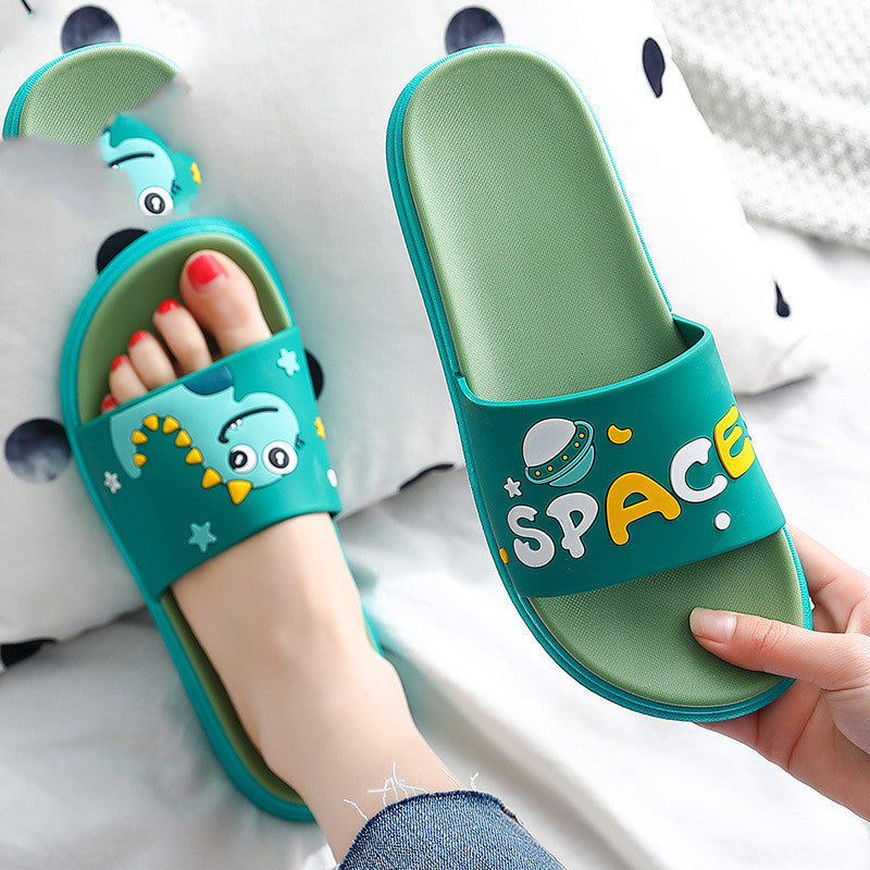 New Slippers Female Summer Family Of Three Parent-child Home Sliding Indoor