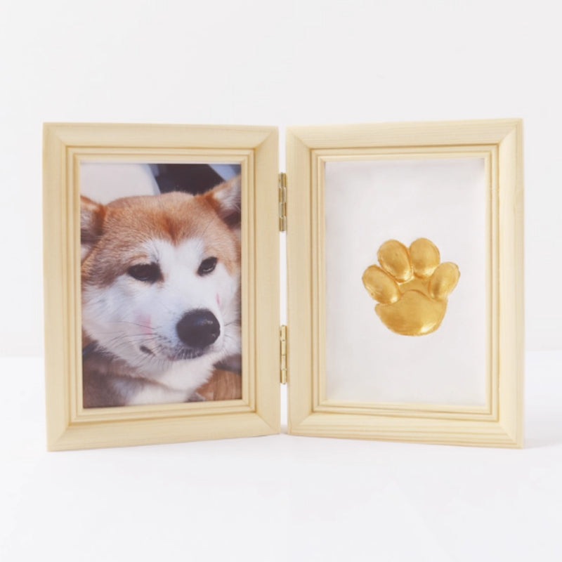 Frame Cat Palm Print Solid Wood Photo Commemorative Table