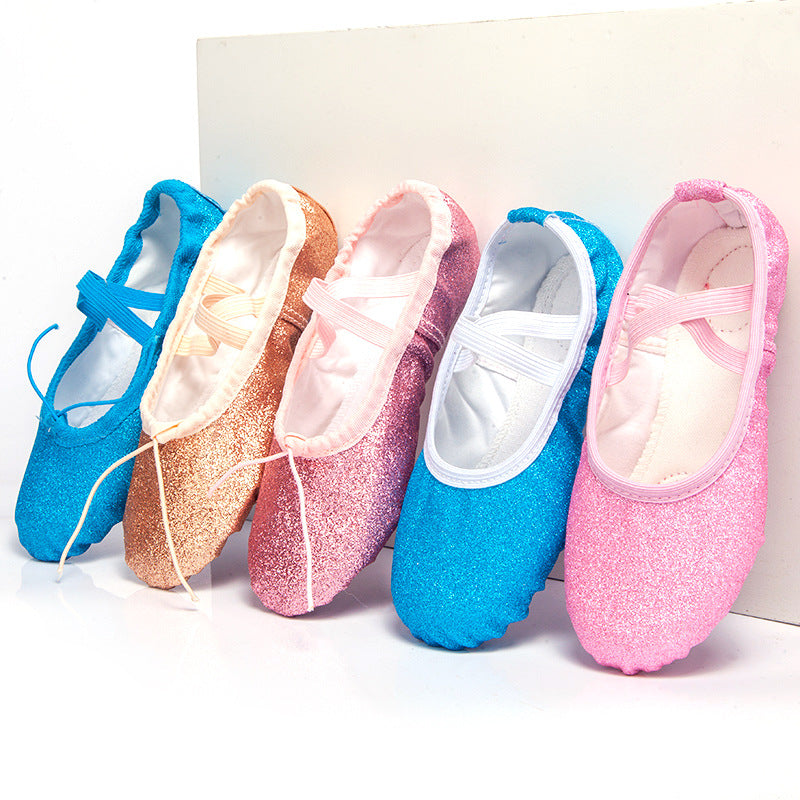 Golden Folk Dance Cat's Paw Performance Ballet Dancing Shoes