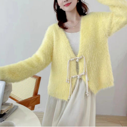 Artificial Mink Hair Short Thick Fur Top