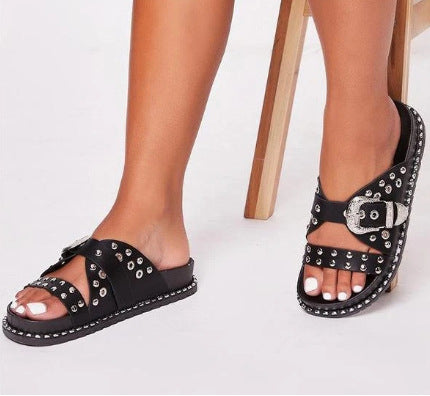 Wedge Heel Sandals New All-match Net Red Roman Platform Platform Shoes