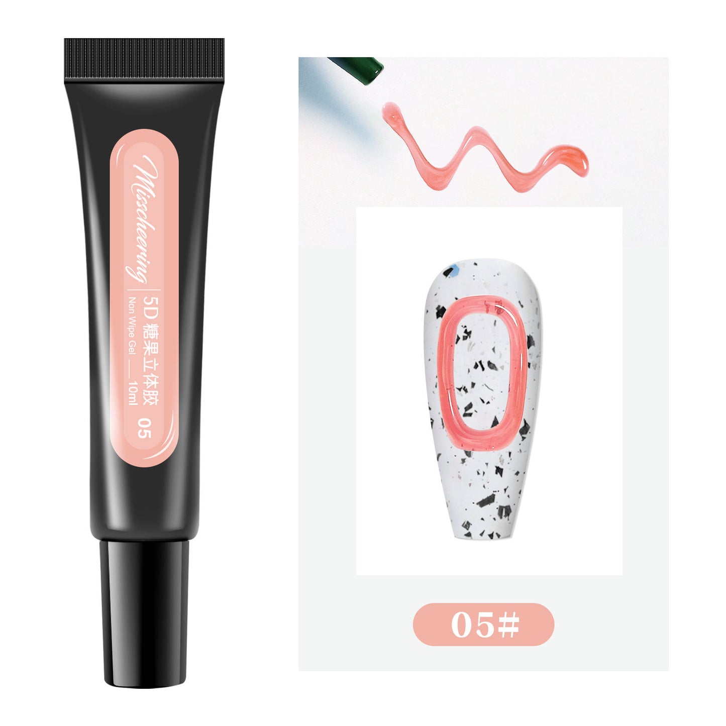 5D Hose Stereoscopic Nail Polish Candy Macaron Jelly Leave-In Gel