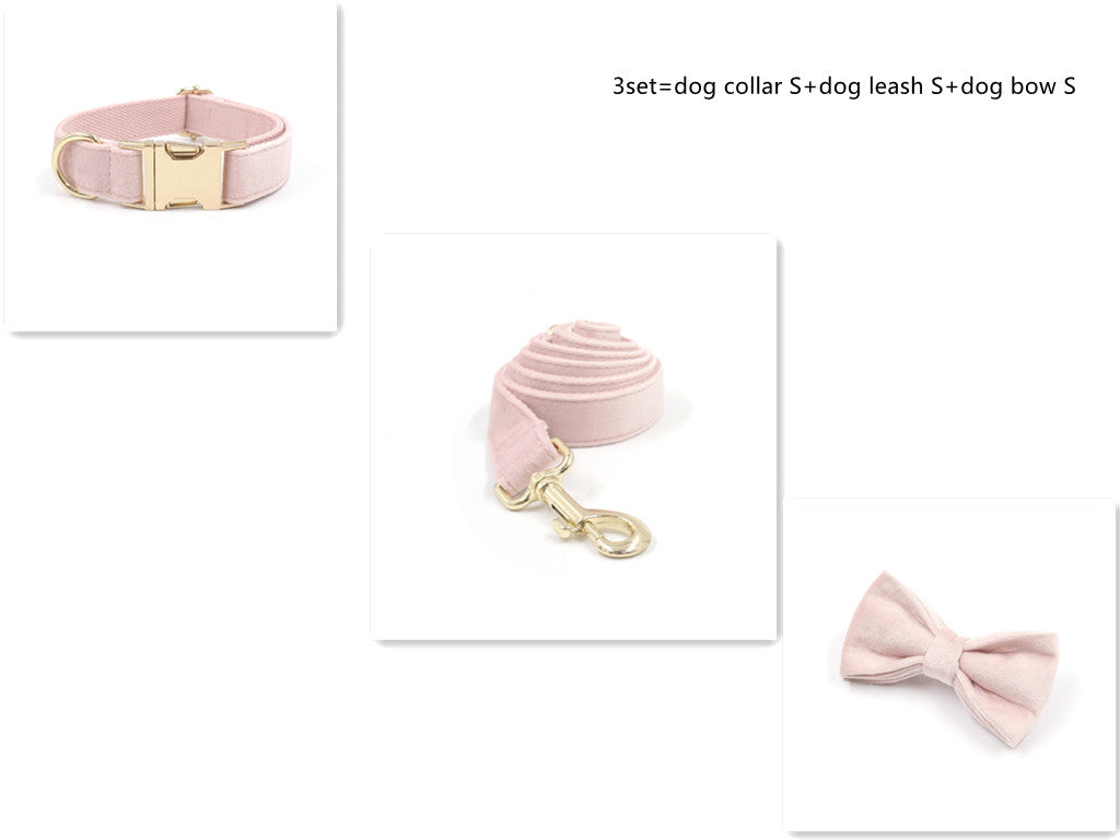 Pet Collar Towing Rope Bow Knot Outing Garbage Bag