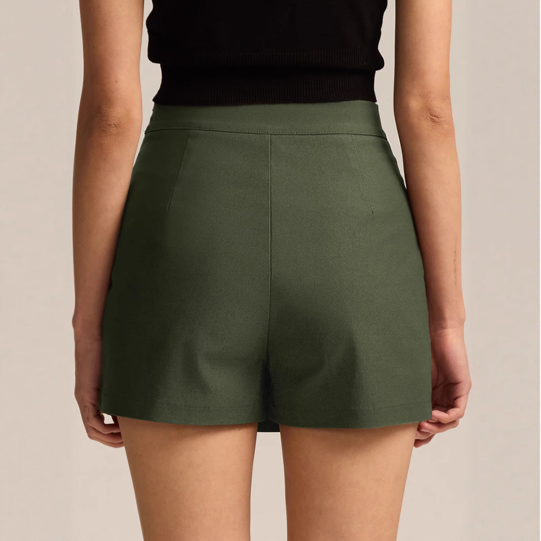 Women's Fashion High-waisted Split Skirt-trousers