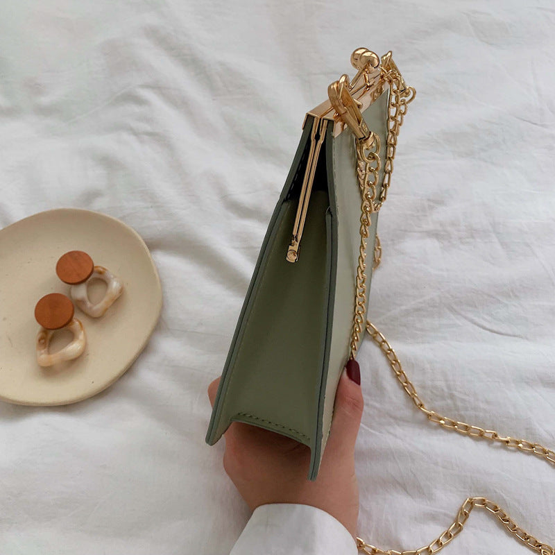 Diagonal Mobile Phone Bag Korean Casual Ladies Wallet Large-capacity Chain Clip Buckle Shoulder Mini Bag