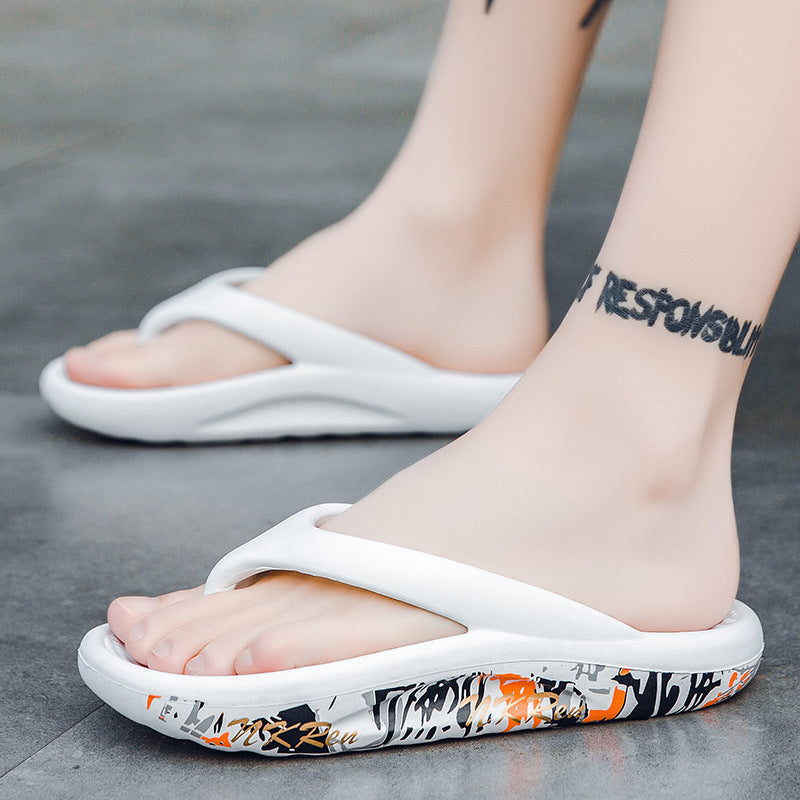 Women's Thick-soled Flip-flops Outdoor Slippers