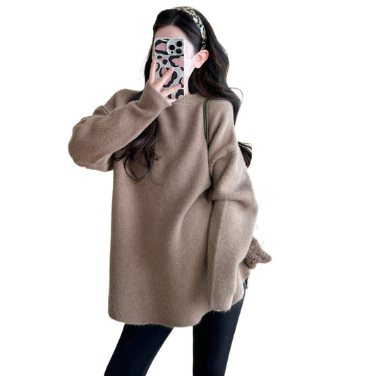 Stylish Casual Loose-fitting Mid-length Sweater
