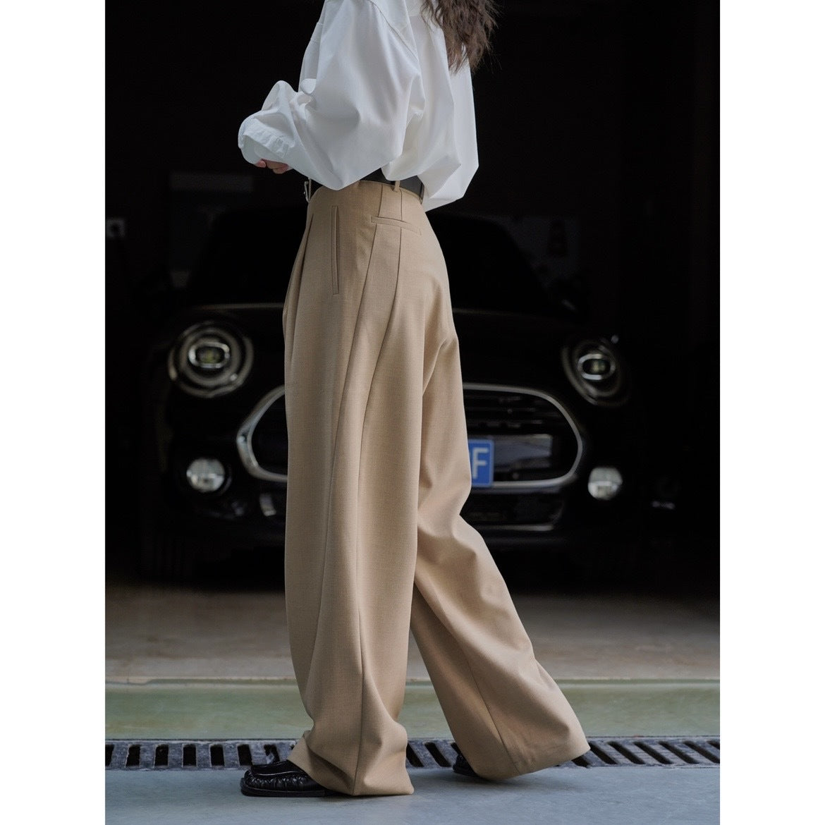 Loose Profile Texture Women's Casual Pants