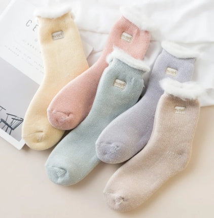 Thickened Warm Brushed Women's Tube Socks