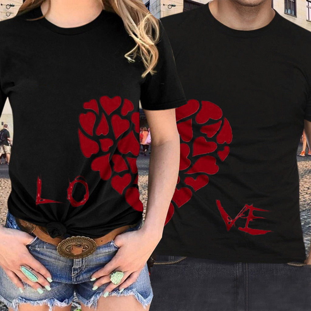 Summer Lettering Casual Short Sleeved Top