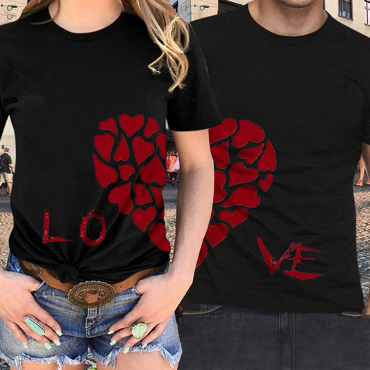 Summer Lettering Casual Short Sleeved Top