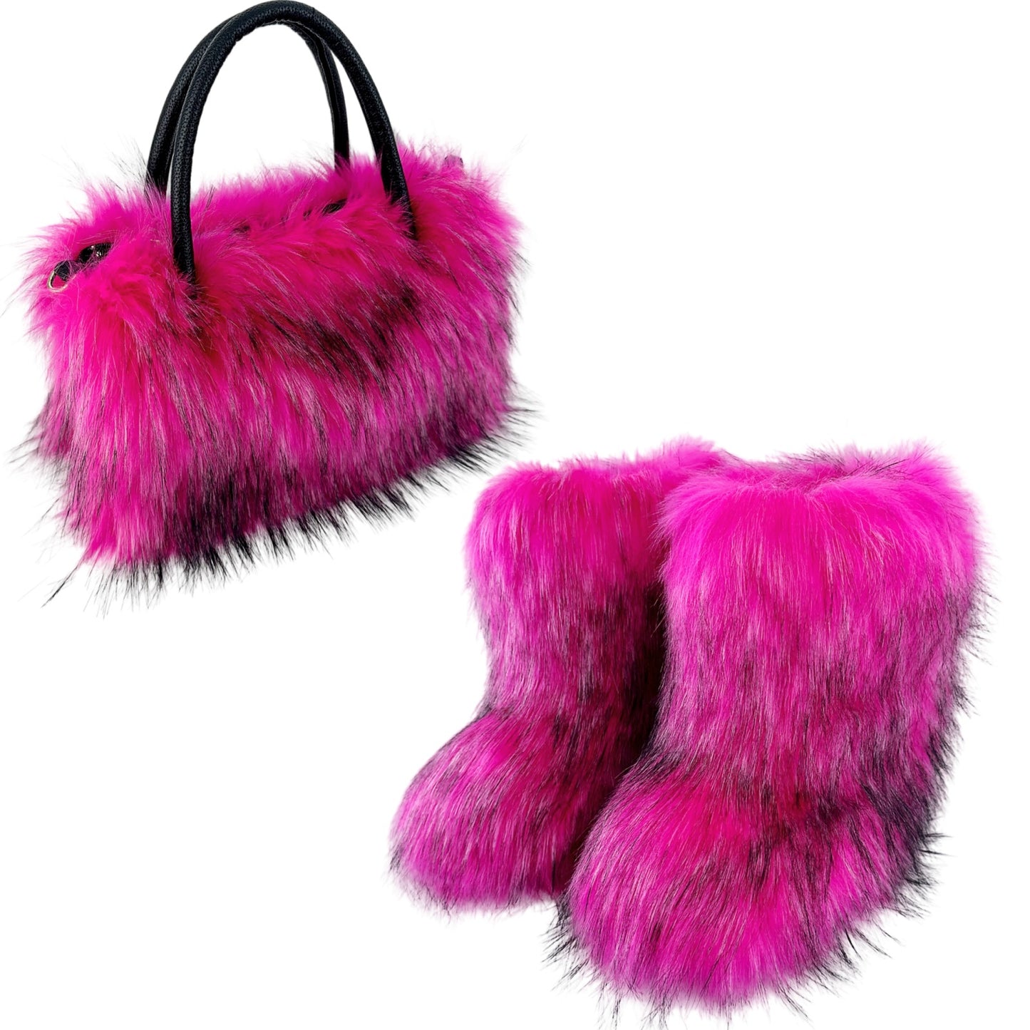 All-match High-texture Raccoon Fur Handbag