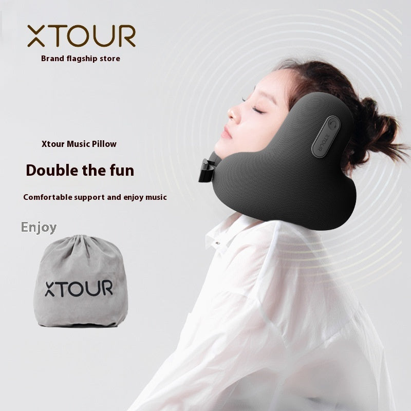 Music U-shape Pillow Sleep Sound Insulation Noise Reduction High-speed Rail Neck Protection