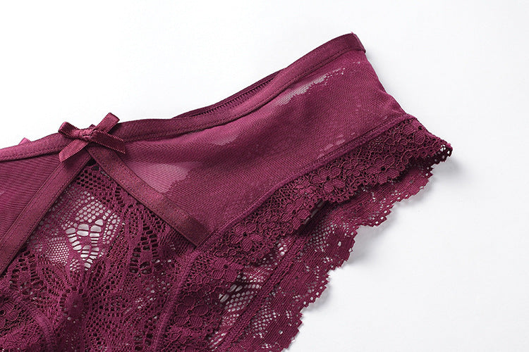 Women's Bow Lace Low Waist Briefs