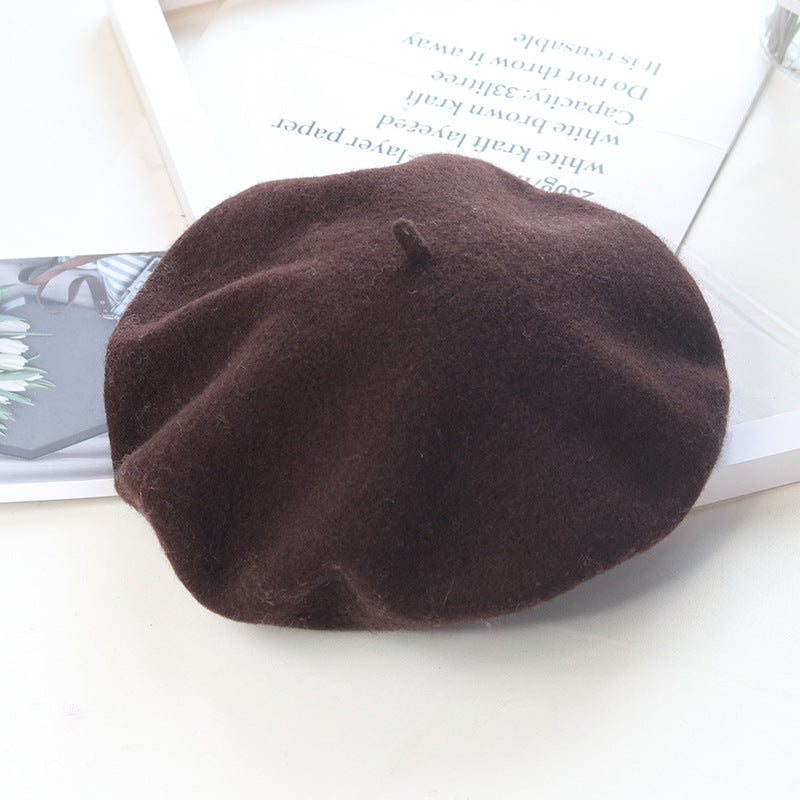 Children's Fashion Retro Warm Painter Woolen Knitted Hat