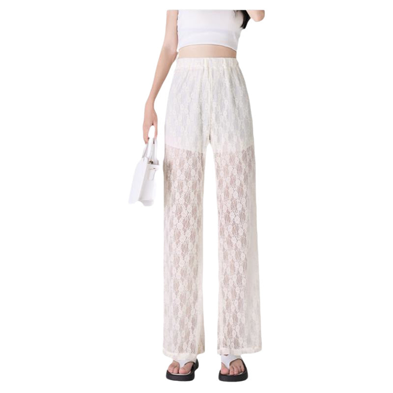 Ice Silk Leisure Narrow Wide-leg Pants