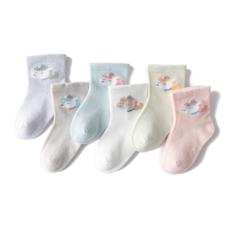 Children's Socks Thin Cotton Baby Sweet Cartoon Newborn