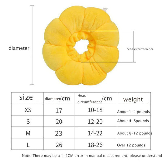 Cat Sunflower Elizabeths Cotton Neck Sterilization Feeding Anti Lick Bite Beauty Head Cover Dog Pet Collar Cat Anti-Licking Ring