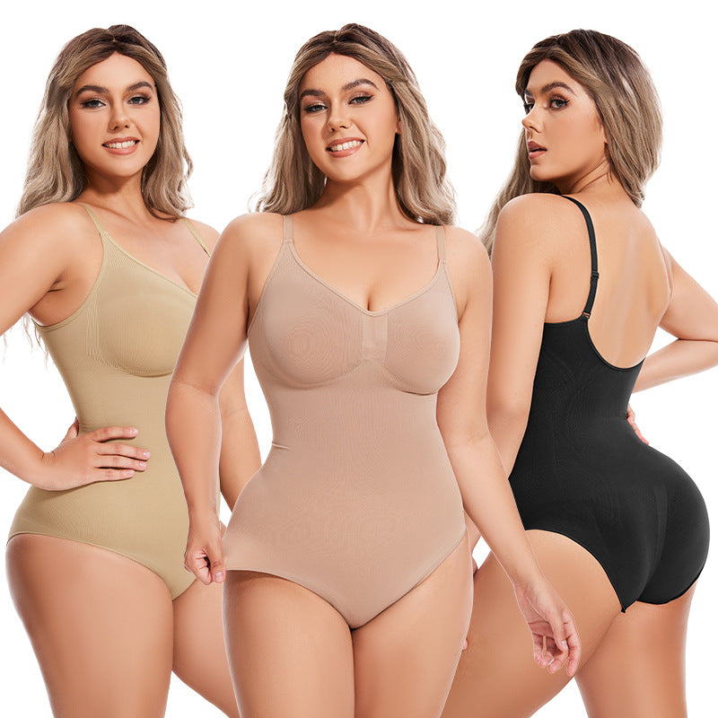 Seamless Belly Contracting Three-dimensional Hip Lifting Nylon Waist Shaping Triangle Underwear Corset