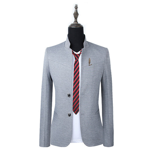 Men's Casual Slim Solid Color Top Coat
