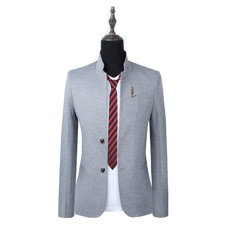 Men's Casual Slim Solid Color Top Coat