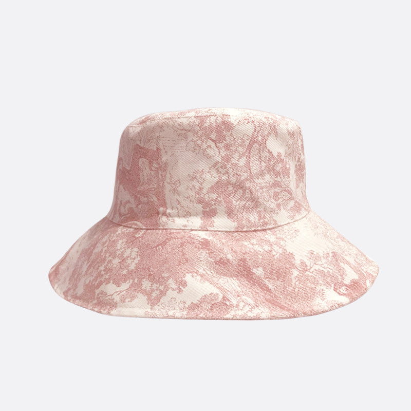 Women's Ink Wash Tie-dye Jungle Big Brim Fisherman Hat