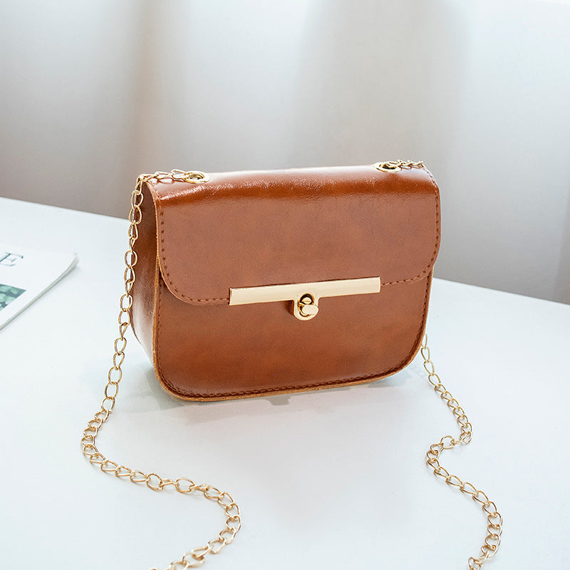 Women's Fashion Casual Solid Color Single Shoulder Crossbody Bag