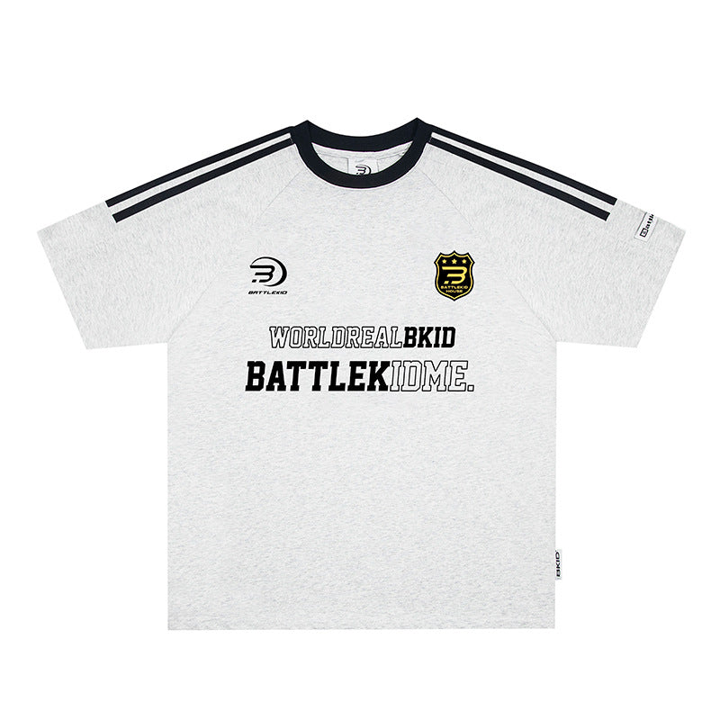American Letter Embroidered Short Sleeve