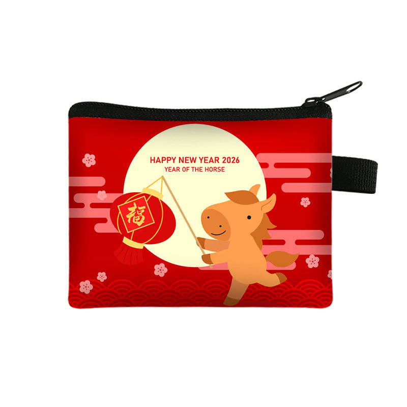 New Years Lucky Wallet Portable High Capacity Cardholder And Coin Organizer
